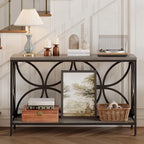 GiftGo Narrow Sofa Table 47.2 Inch, Industrial Sofa Table Behind Couch - Image 3