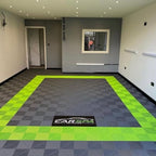 Swisstrax Ribtrax PRO Garage Floor Tiles, Techno Green - Image 4