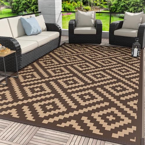 GENIMO Outdoor Rug, Waterproof Plastic Rugs by GENIMO