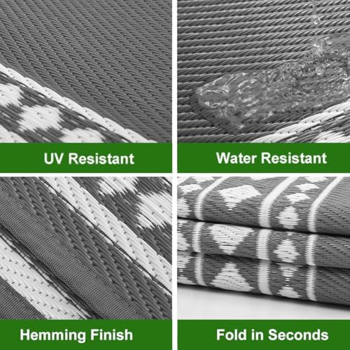 RURALITY Outdoor Rugs 5x8 Waterproof - Image 4