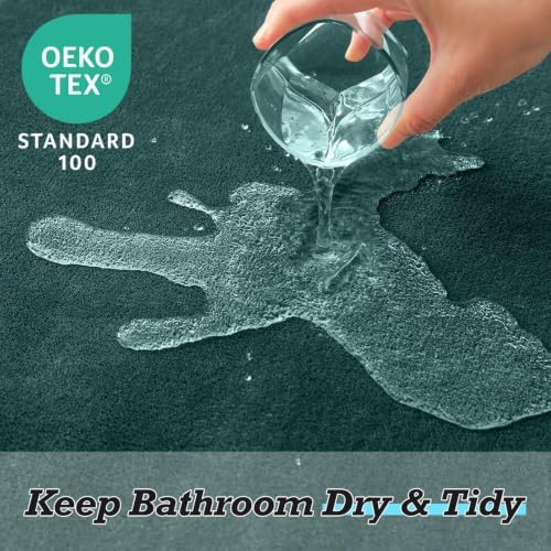 HUXMEYSON Bathroom Rugs Sets 3 Piece, Non-Slip & Quick Dry Bath Mat Set - Image 4