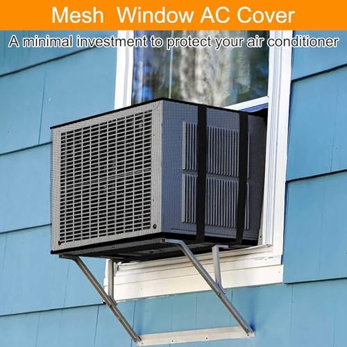 Demao Mesh Window AC Covers for Outside, Air Conditioner Cover for Outside Wall - Image 7