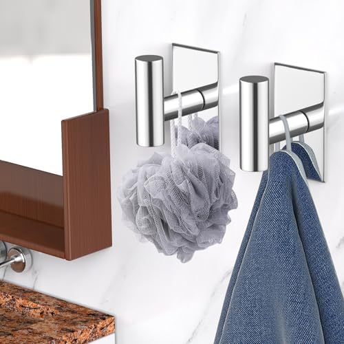 VAEHOLD Wall Towel Hooks, Heavy Duty Sticky Holder Waterproof Towel Hooks - Image 3