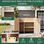 Outdoor Storage Shed Resin Waterproof Storage Cabinet - Image 4