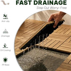 Acacia Interlocking Deck Tiles, 6 Slats - Image 6