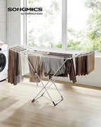 SONGMICS Clothes Drying Rack, Heavy Duty, 2 Gullwings - Image 2