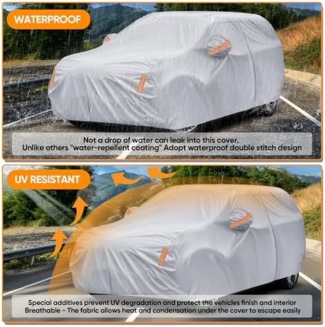 SUV Car Cover All Weather Waterproof Fit - Image 7