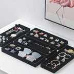 2Pcs Desk Drawer Storage Tray, Nightstand Organizer Tray, Necklace Bracelet - Image 5