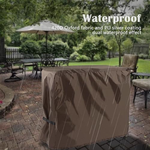 Cooler Cart Cover for 80-100 Qt Patio Rolling Ice Chest Cart - Image 5