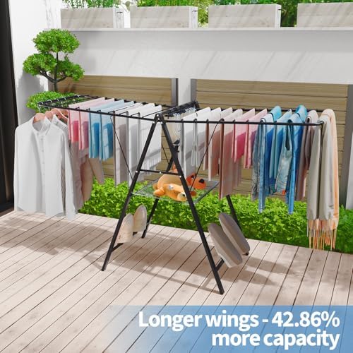 APEXCHASER 6 Height Adjustable Clothes Drying Rack - Image 3
