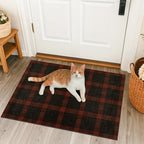 Easy Jute 2x3 Entryway Rug, Buffalo Plaid Washable Non Slip by JTJ
