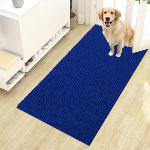 OLANLY Dog Door Mat for Muddy Paws 44x24, Extra Absorbent Chenille Mud Mat by OLANLY