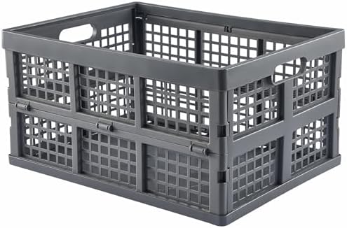 Aebeky 3-Pack Plastic Collapsible Storage Crates-30L, Foldable Plastic Crates - Image 2