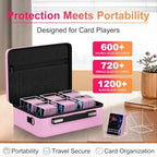 Proijeut Card Deck Box with Portable Case, 6 Pack Clear Commander Deck Box with - Image 3