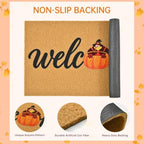 Fall Turkey Welcome Door Mat for Front Door Outdoor Indoor 17x29 in - Image 4