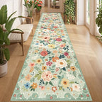 DUKINO 3x12 Washable Runner Rug, Long Hallway Runner Rug Non Slip by DUKINO
