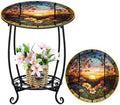 Cinnvoice Outdoor Side Table Small End Patio Porch Table by QinYee