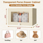 Transparent Purse Organizer for Closet, Handbag Storage Rack - Image 2
