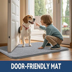 Smiry Dog Door Mat for Muddy Paws 71x46, Absorbent Low-Profile Doormats - Image 2