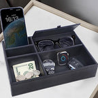 Zcaukya Men's Valet Tray, 5 Compartments - Image 4