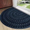 RORA Half Circle Door Mat Front Door Mat Outside Entrance Welcome Mat 24x36 by RORA