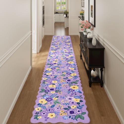 DUKINO 2x10 Runner Rug for Hallway, Washable Kitchen Rug Non Slip by DUKINO