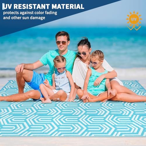 9x12 Outdoor Rug Waterproof Foldable Plastic Straw Carpet - Image 6