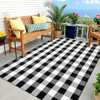 OLANLY Fall Door Mat, Buffalo Plaid Rug by OLANLY
