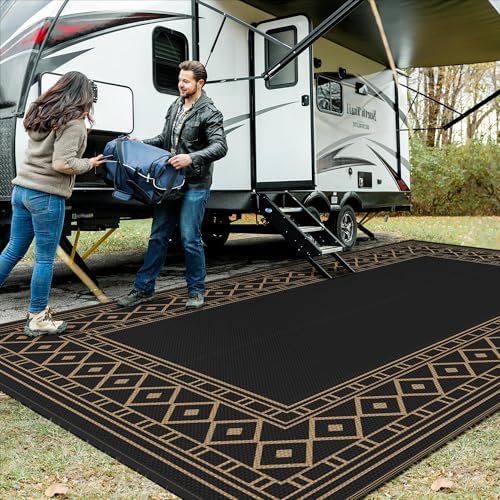 GENIMO Outdoor Rug, Waterproof Plastic Rugs 10'x20' - Image 3