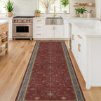 Red 2x8 Long Hallway Runner Rug - Image 6