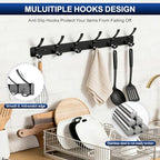 Wall Mounted Coat Rack, 6 Hooks - Image 7