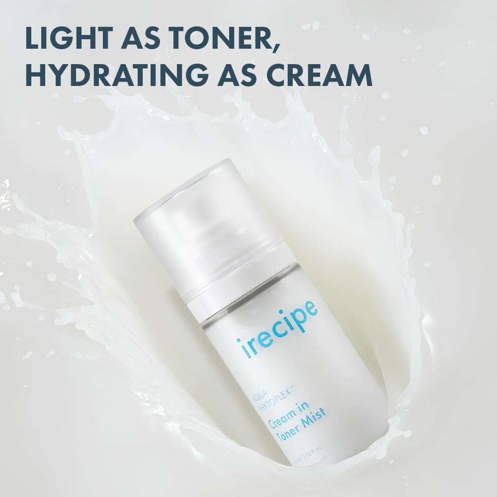 Aqua Phytoplex Cream in Toner Mist Long Lasting Deep Hydration, All-in-One Facial Mist for All Skin Type Unscented Clean Beauty, Vegan, Cruelty Free, Korean Skincare (60ml / 2.02 oz)