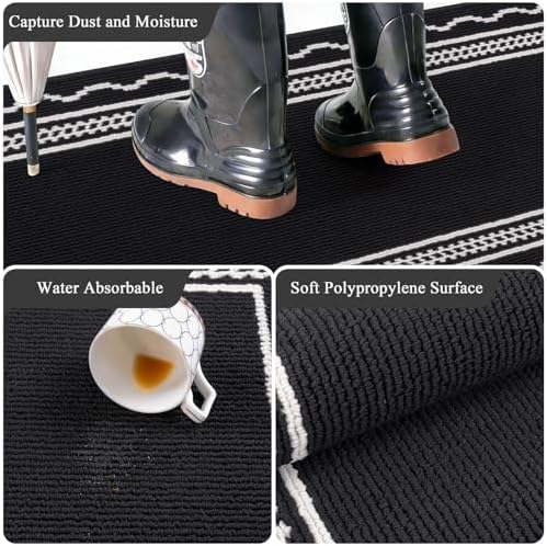 Ileading Indoor Door Mat 2x3ft, Absorbent Dog Muddy Paws Mats, Low-Profile - Image 4