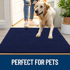 OLANLY Dog Door Mat for Muddy Paws 36x24, Extra Absorbent Chenille Mud Mat - Image 6