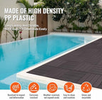 VEVOR 36 sq. ft Plastic Interlocking Deck Tiles, 36 Pack, Patio Floor Decking - Image 6