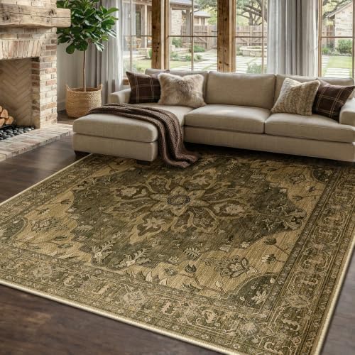 RELEANY Washable Area Rug, Square 8'x8' - Image 2