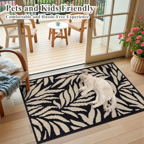 Ileading Indoor Door Mat 32"x48", Absorbent Muddy Mats - Image 2