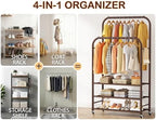 HOMIDEC Clothes Rack, Double Rods Clothing Rack - Image 4