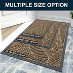 Colorxy Waterproof Front Doormat, Sturdy Natural Rubber Door Mat - Image 7