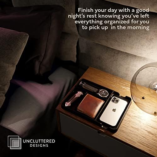 Pocket Deck Valet Tray for Men. Everyday Carry EDC Caddy Bamboo Organizer. - Image 3