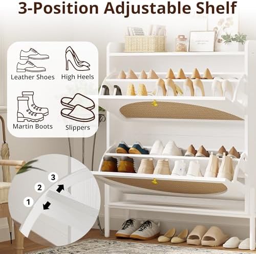IRONCK Rattan Shoe Cabinet Storage - Image 5