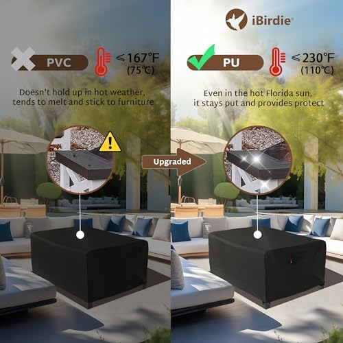 iBirdie Outdoor Fire Pit Cover 44 x 26 inch, - Image 6