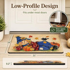Fall Scarecrow Decorative Front Door Mat, Autumn Pumpkin Crow - Image 2