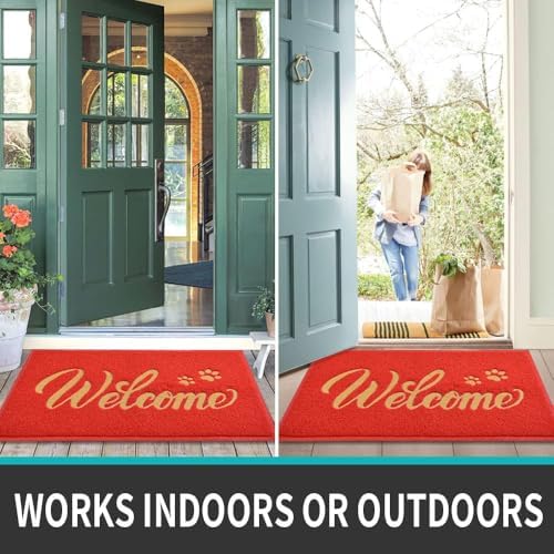 T.HENV Christmas Door Mat Outdoor, 30x17.5 Waterproof All-Season Front Door Mat - Image 6