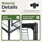 Bamworld Corner Plant Stand Indoor Metal Plant Shelf 5-Tier - Image 4