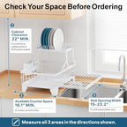 GSlife Large Expandable 2 Tier Dish Drying Rack - Image 7