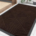 Smiry Front Door Mat Outside Entrance, Low Profile Rubber Doormat by Smiry