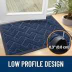 OLANLY Front Door Mat Outside 59x23, All-Season Absorbent Rubber Doormat - Image 4