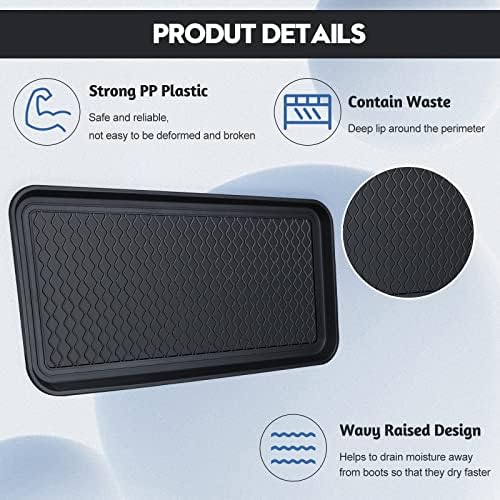 6 Pcs PET Boot Tray Waterproof Shoe Mat Tray - Image 3
