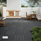 30 Pcs Interlocking Deck Tiles, 11.8 x11.8 Inch PVC Patio Pavers, High Load - Image 6